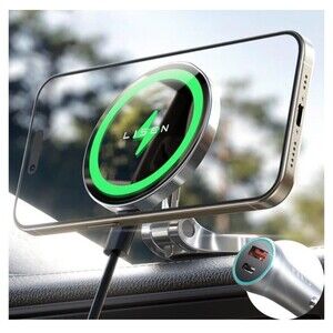 LISEN for Magsafe Car Charger, 15W Ultra Magnetic Car Phone Holder, for Magsafe